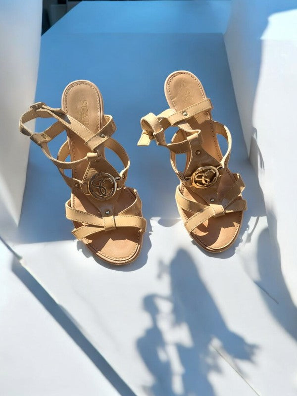 Sandale scapa brune beige Scapa