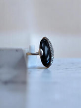 Charger l&#39;image dans la galerie, Bague en argent et pierre onix taille 61
