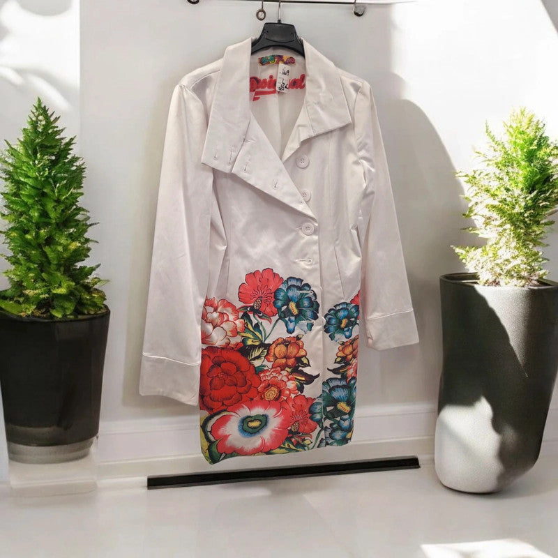 Manteau desigual blanc taille L