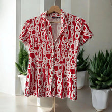 Charger l&#39;image dans la galerie, Blouse rouge River woods taille s
