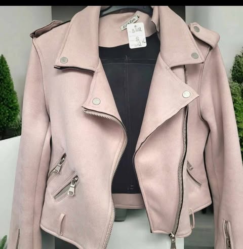 veste en suédine taille s beige - rosée