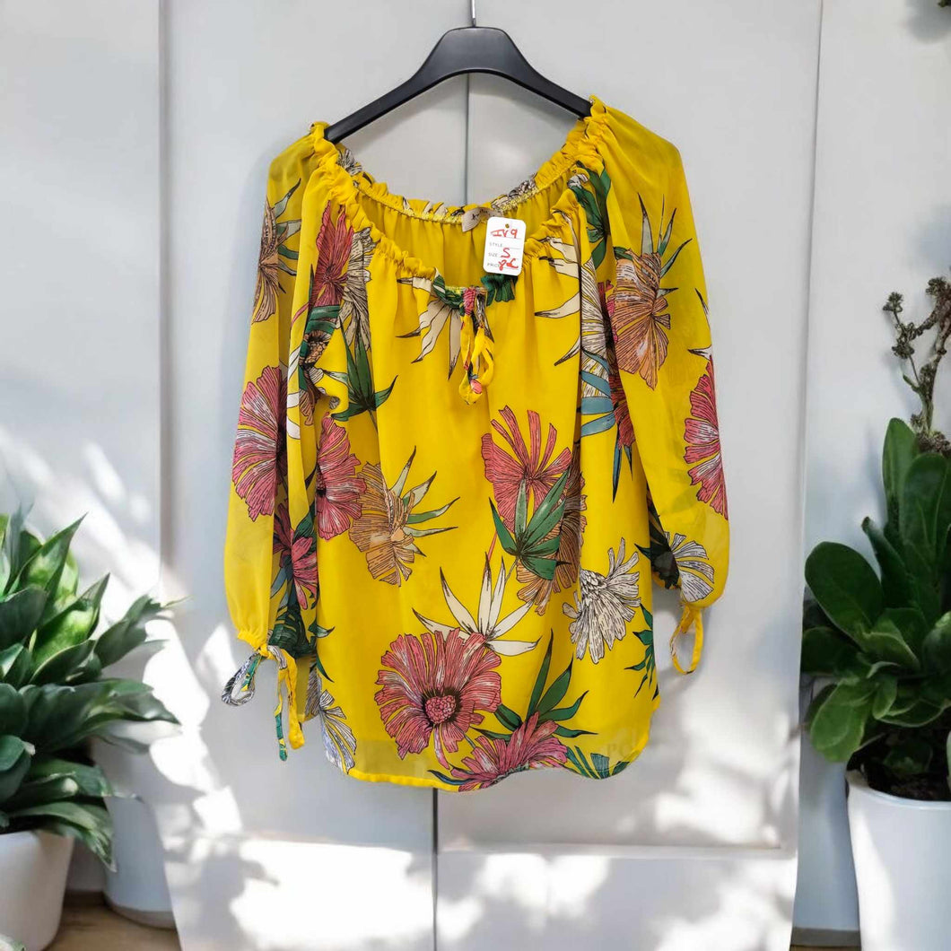 blouse jaune amelie et amelie taille s