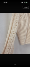 Charger l'image dans la galerie, Pull en crochet beige taille unique
