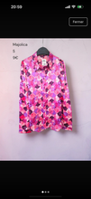 Charger l'image dans la galerie, Chemisier fleuri fuchsia taille S

