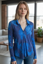 Charger l'image dans la galerie, Chemisier mango bleu taille m

