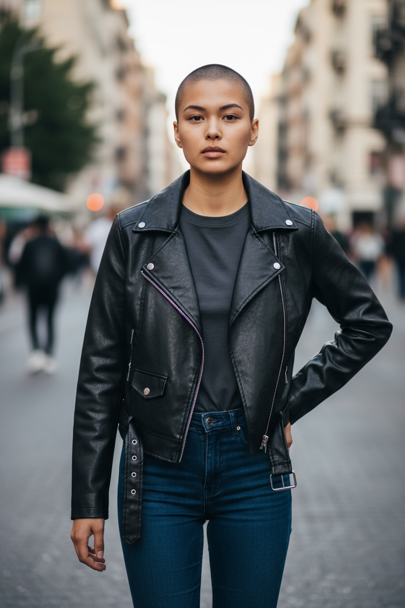 Perfecto noir taille l