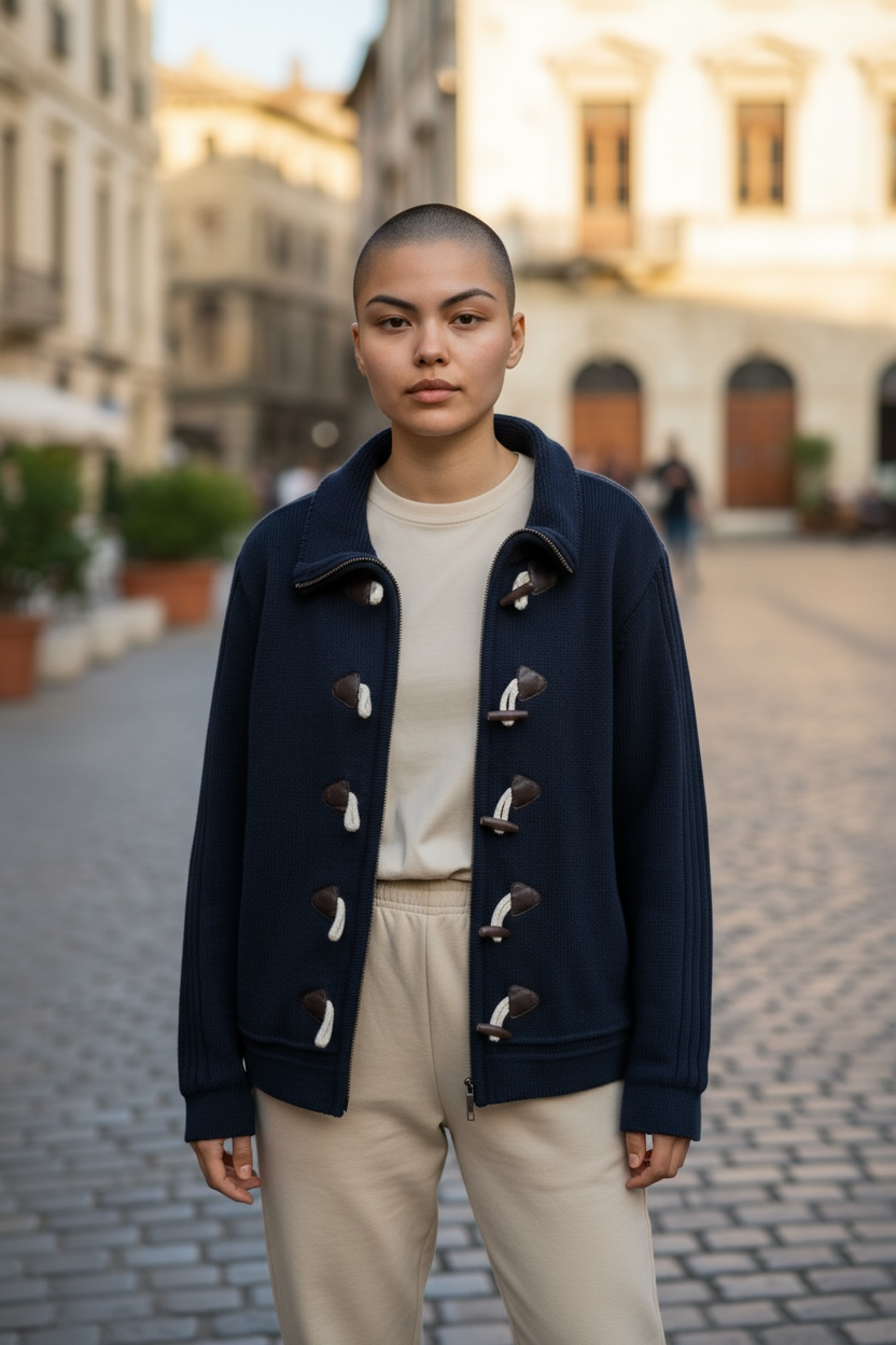 Gilet bleu marinière sable et mer taille m