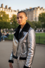 Charger l&#39;image dans la galerie, Veste doree et noire l olive verte
