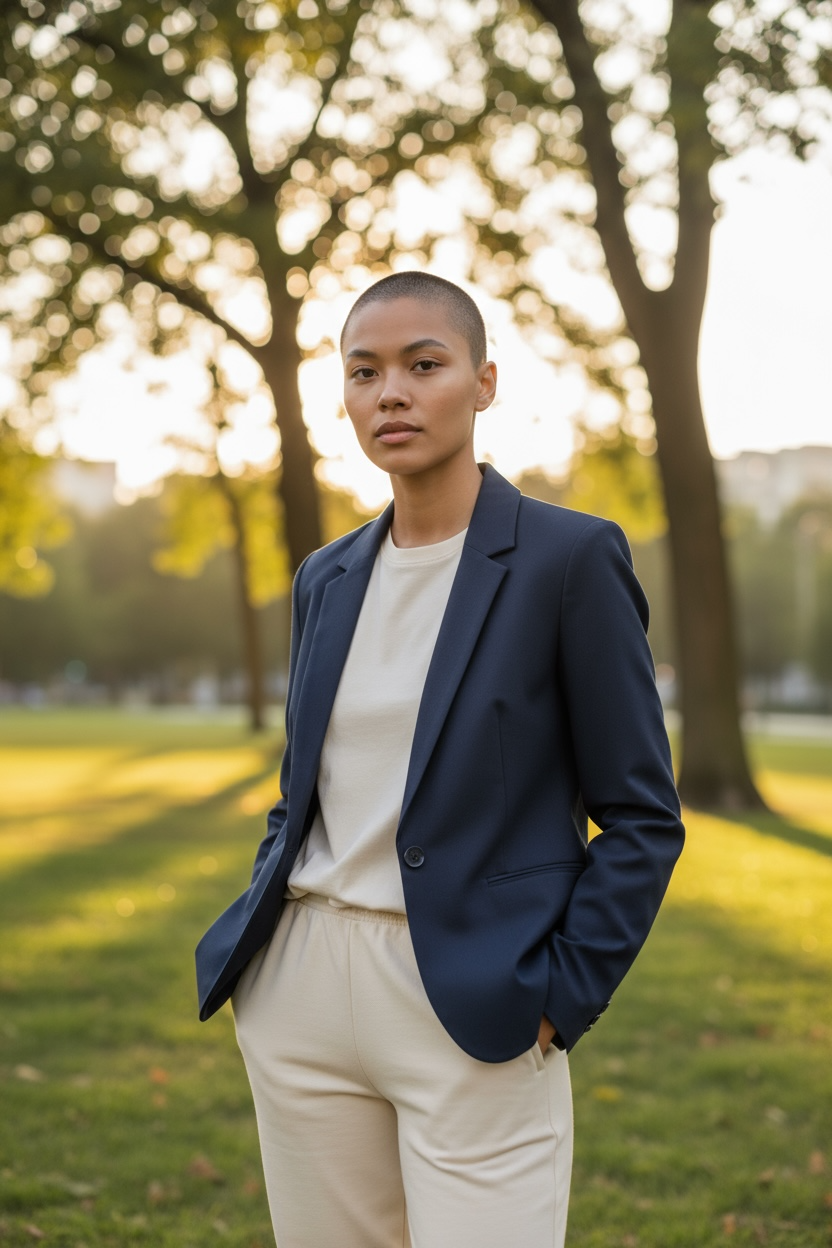 Blazer bleu marine taille L patek moda