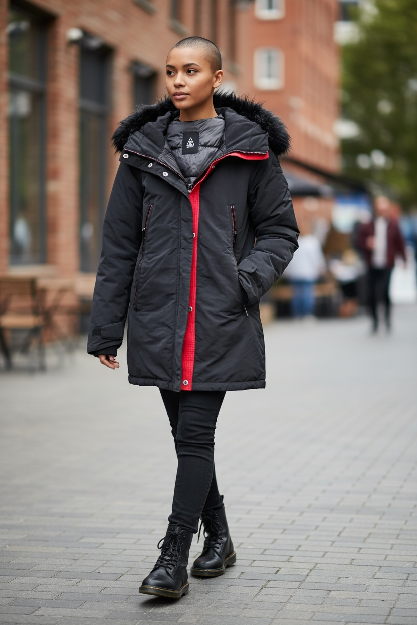 Manteau noir gaastra taille s