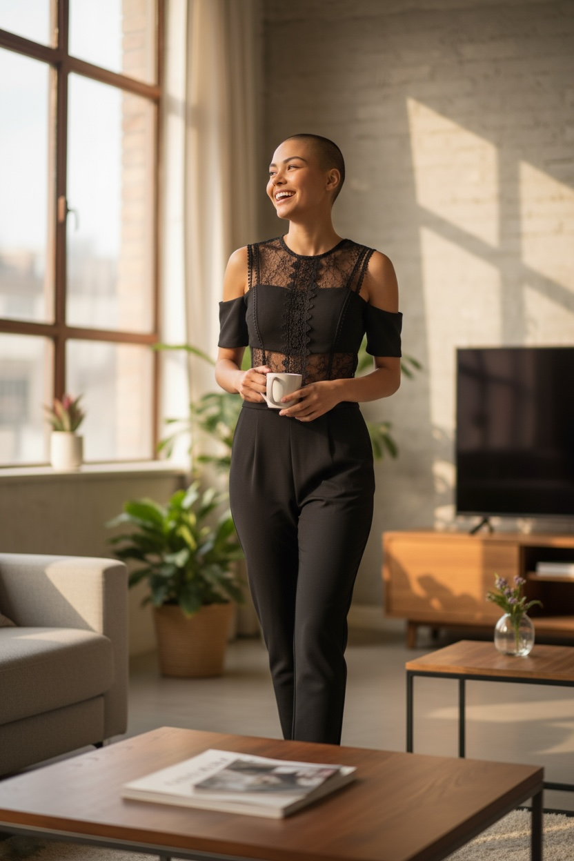 Combinaison noir dentelle taille m