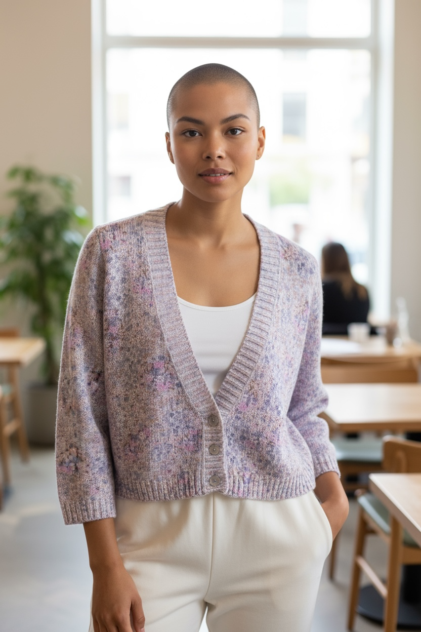 Gilet court bleu taille m