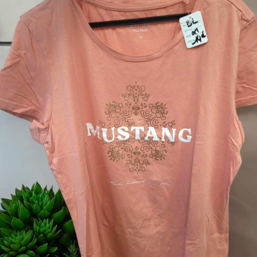 tee shirt saumon mustang taille xl