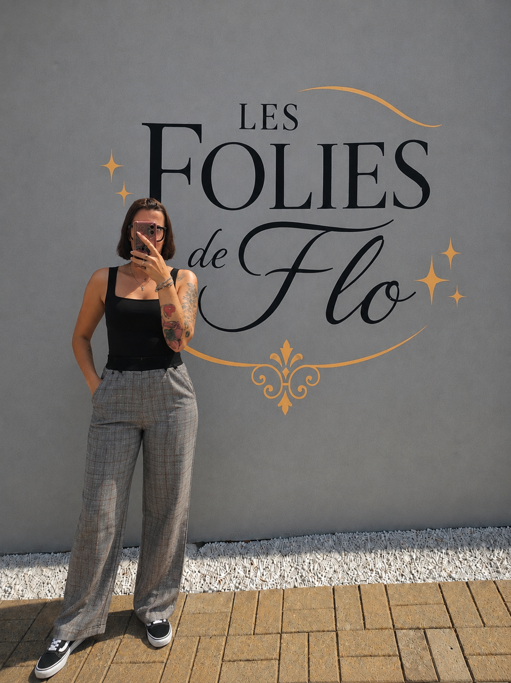 Pantalon a carreau taille s