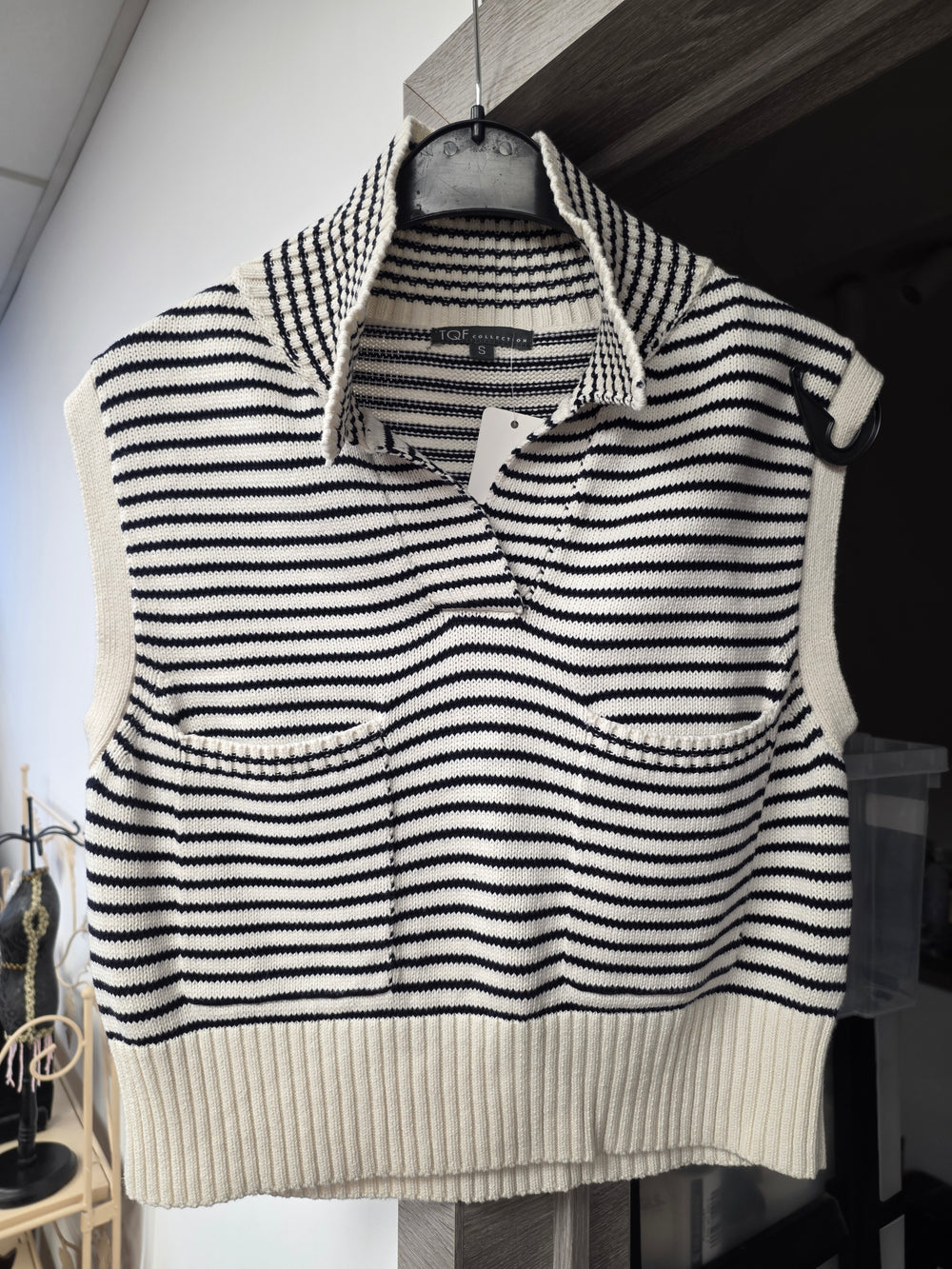 Pull sans manches taille s