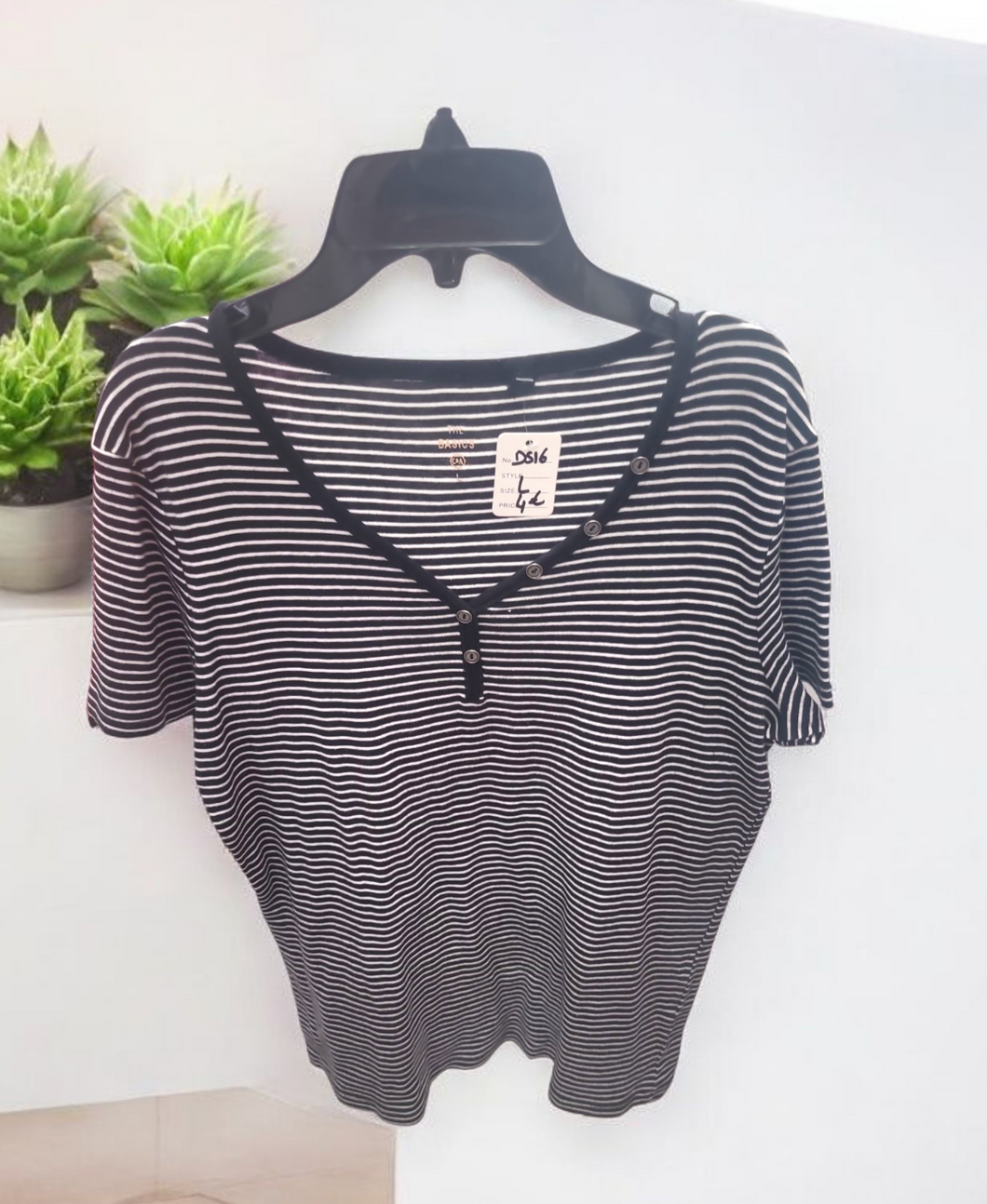 Blouse lignée taille L