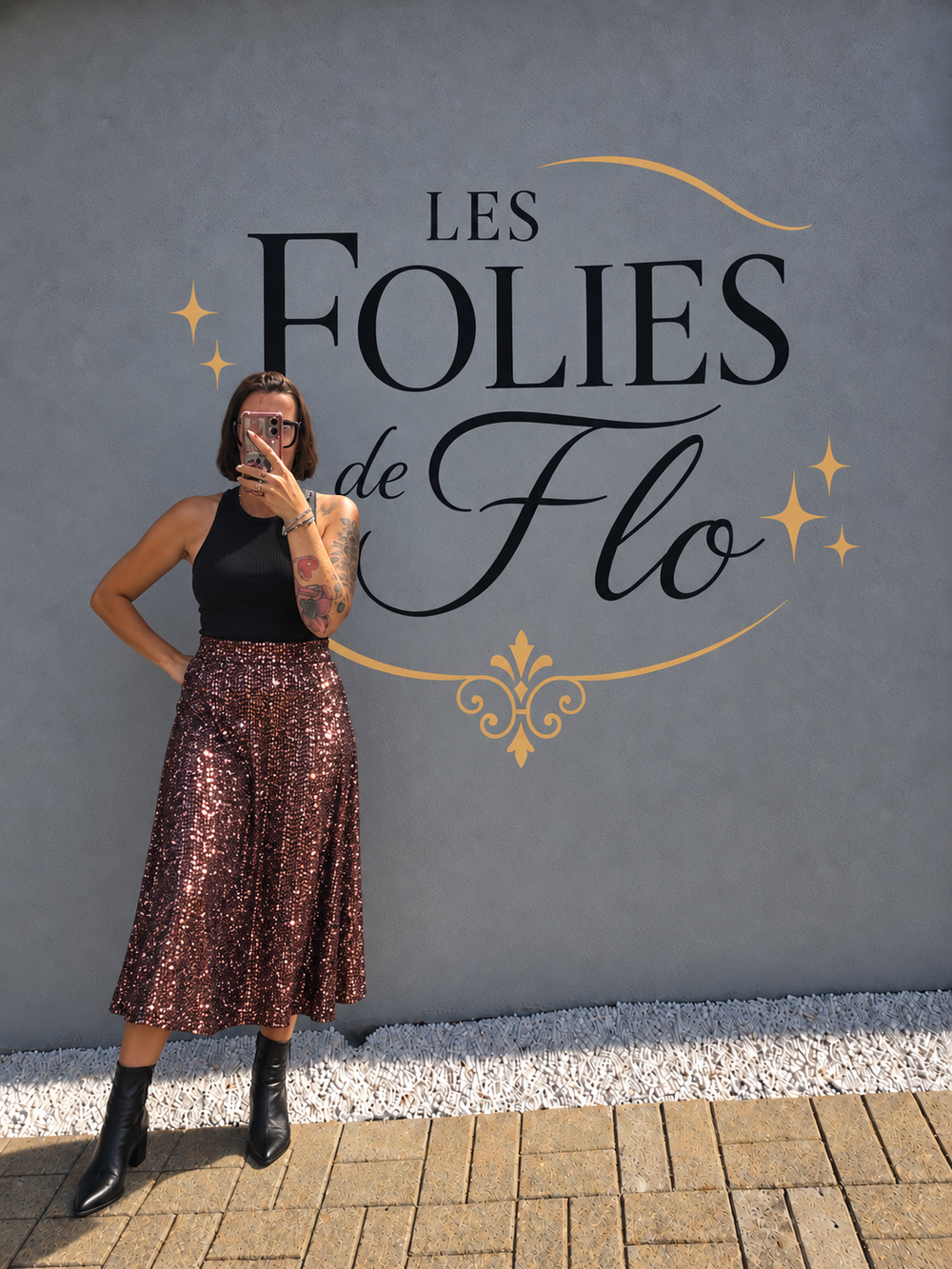 Jupe a sequins taille m