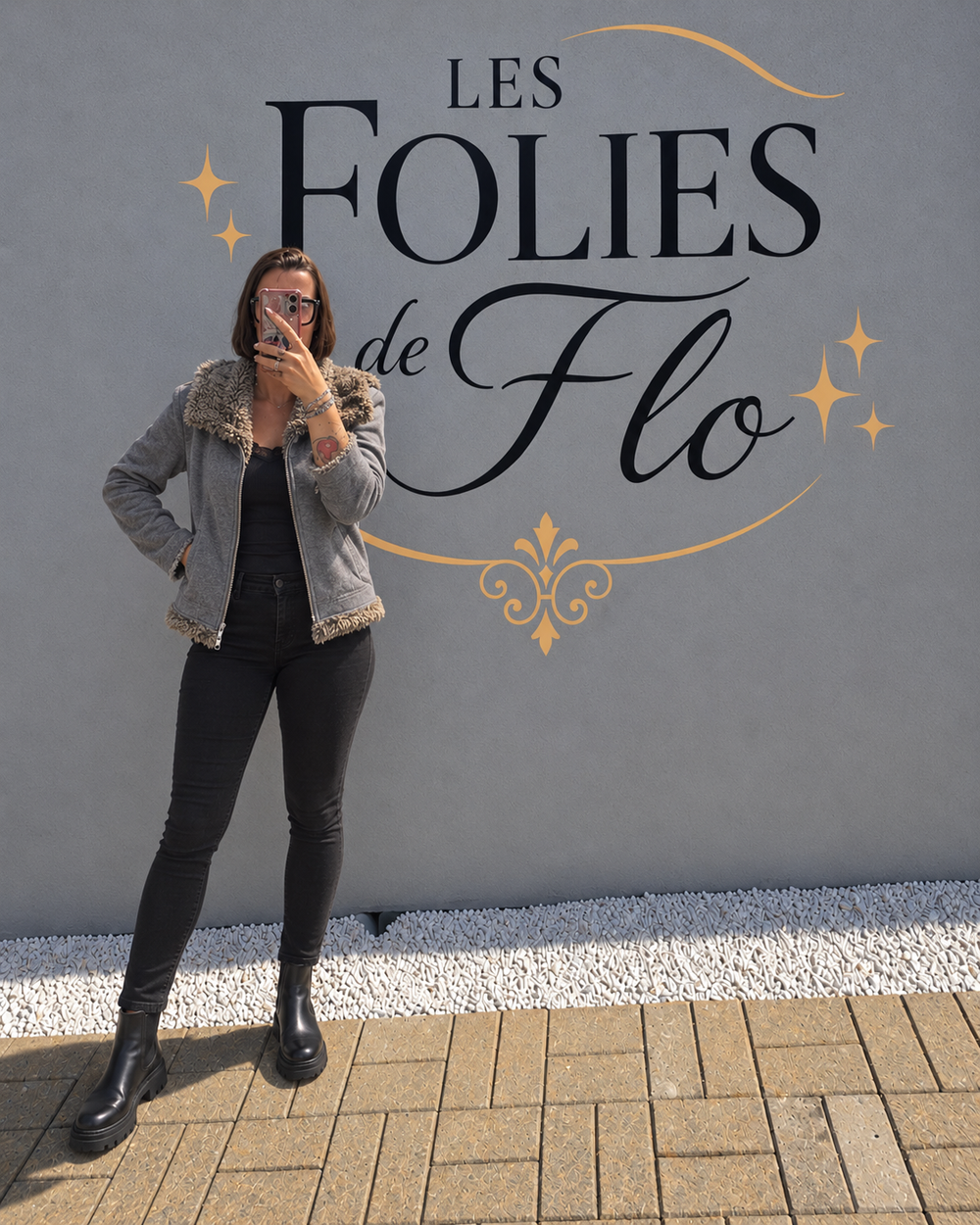 Veste gilet gris taille L