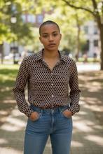 Charger l'image dans la galerie, Chemisier marron xl
