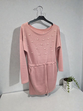Charger l'image dans la galerie, Robe pull rose taille L
