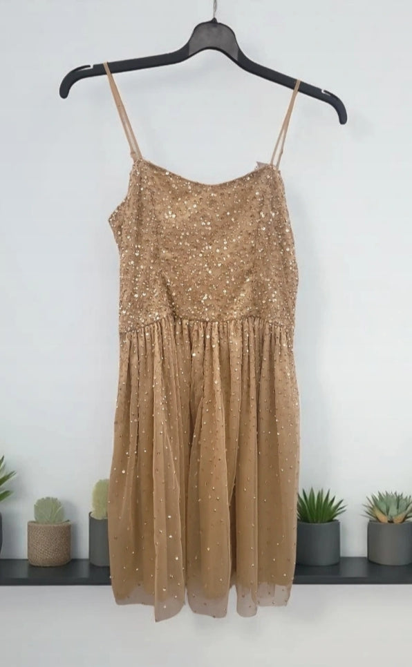 Robe dr ceremonie doree brittany taille s
