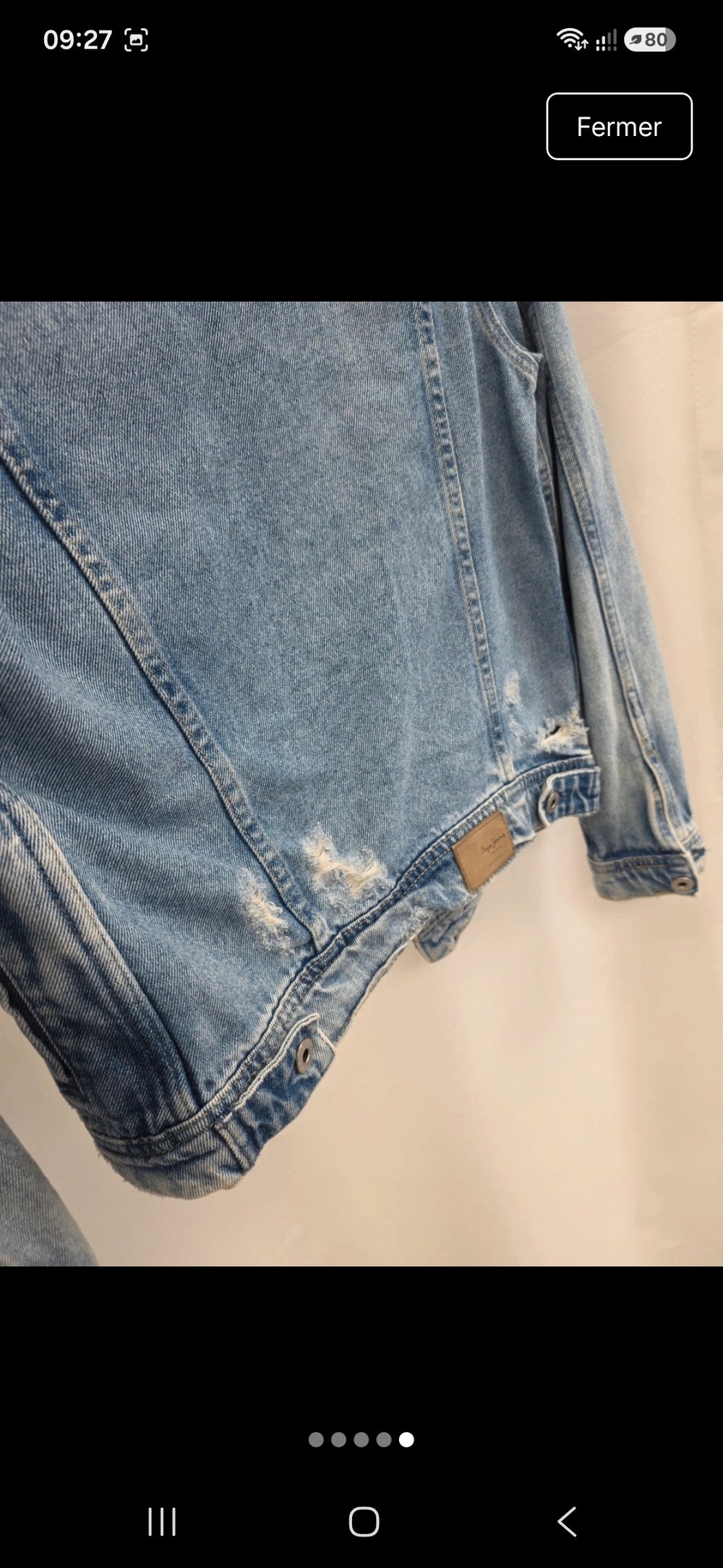 Veste en jeans taille s