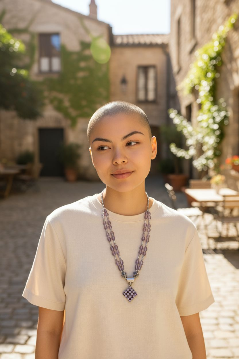 Collier en argent et amethyste