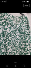 Charger l'image dans la galerie, Blouse verte et blanche taille 46
