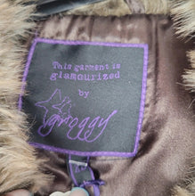 Charger l&#39;image dans la galerie, Veste en pilou brune jbc taille xs
