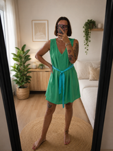 Charger l'image dans la galerie, Robe verte et bleue taille m
