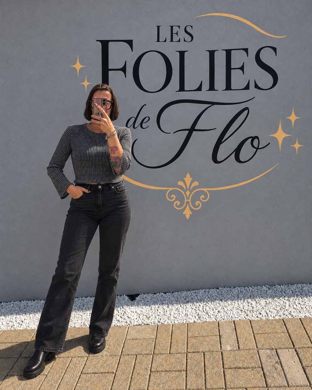 Blouse argentee neuve taille L