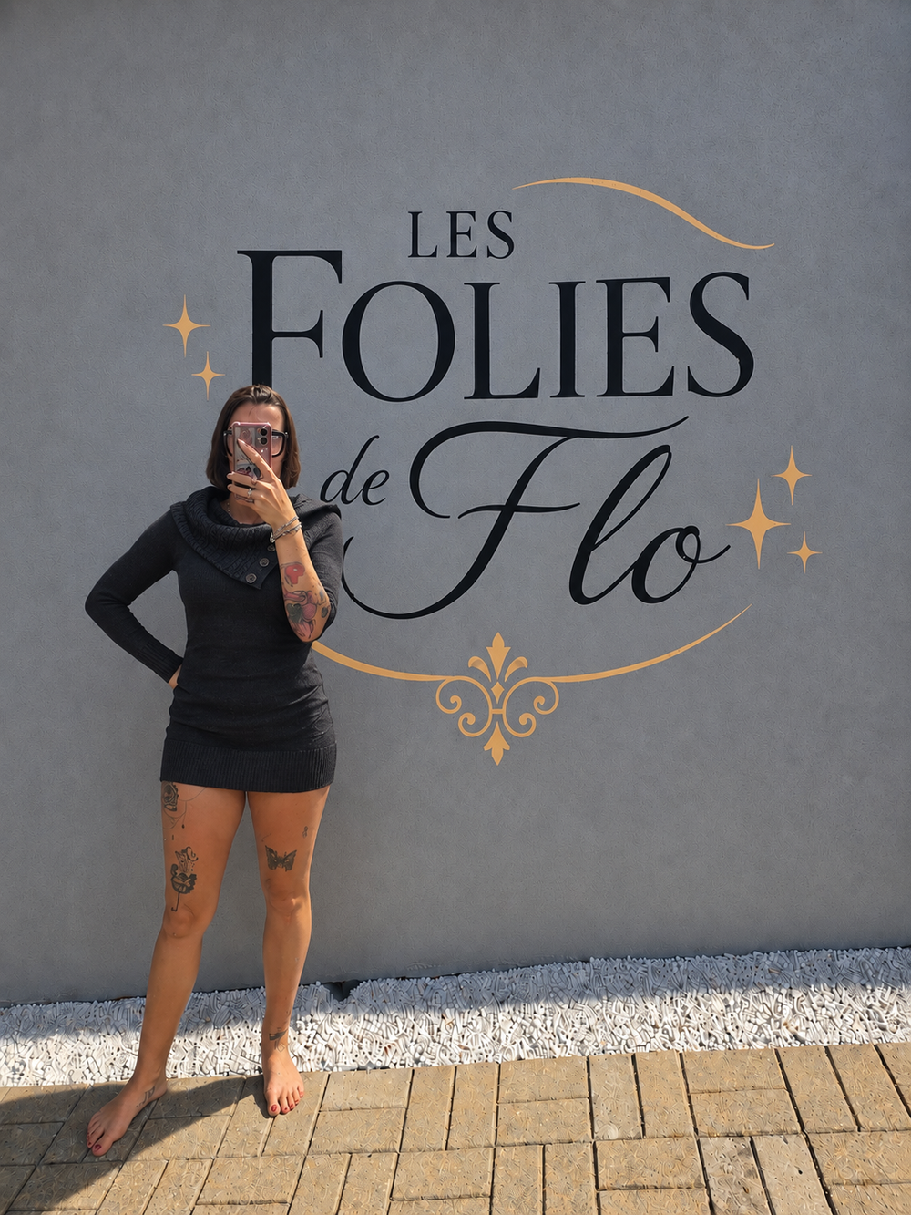 Robe pull noir taille m