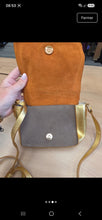 Charger l'image dans la galerie, Sac neuville en cuir dore et brun
