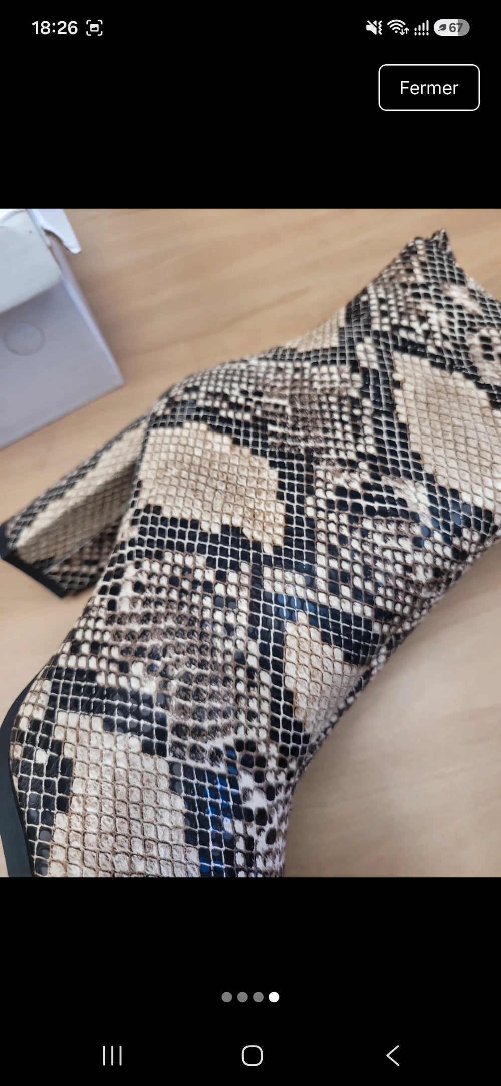Bottine serpent pointure 41
