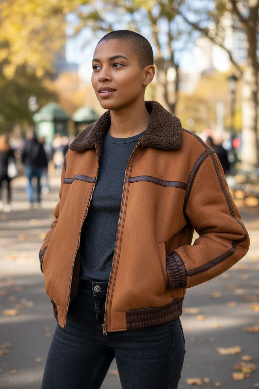 Veste brune taille m