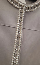 Charger l&#39;image dans la galerie, Veste grise à strass taille xl
