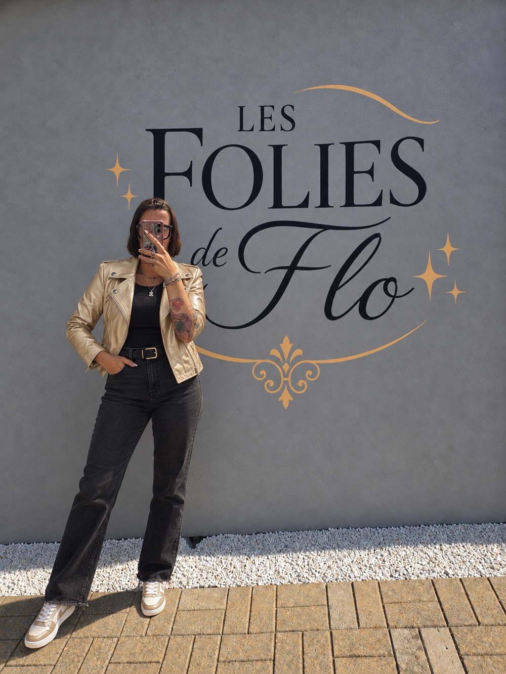 Veste simili dorée taille xl (petit)