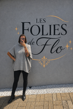 Charger l'image dans la galerie, Pull poncho gris taille L
