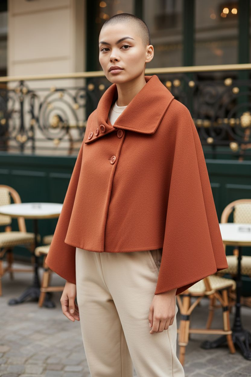 Cape poncho taille unique