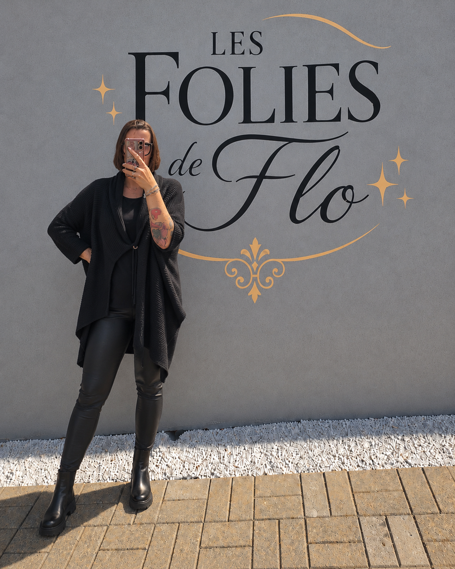 Gros gilet noir taille unique