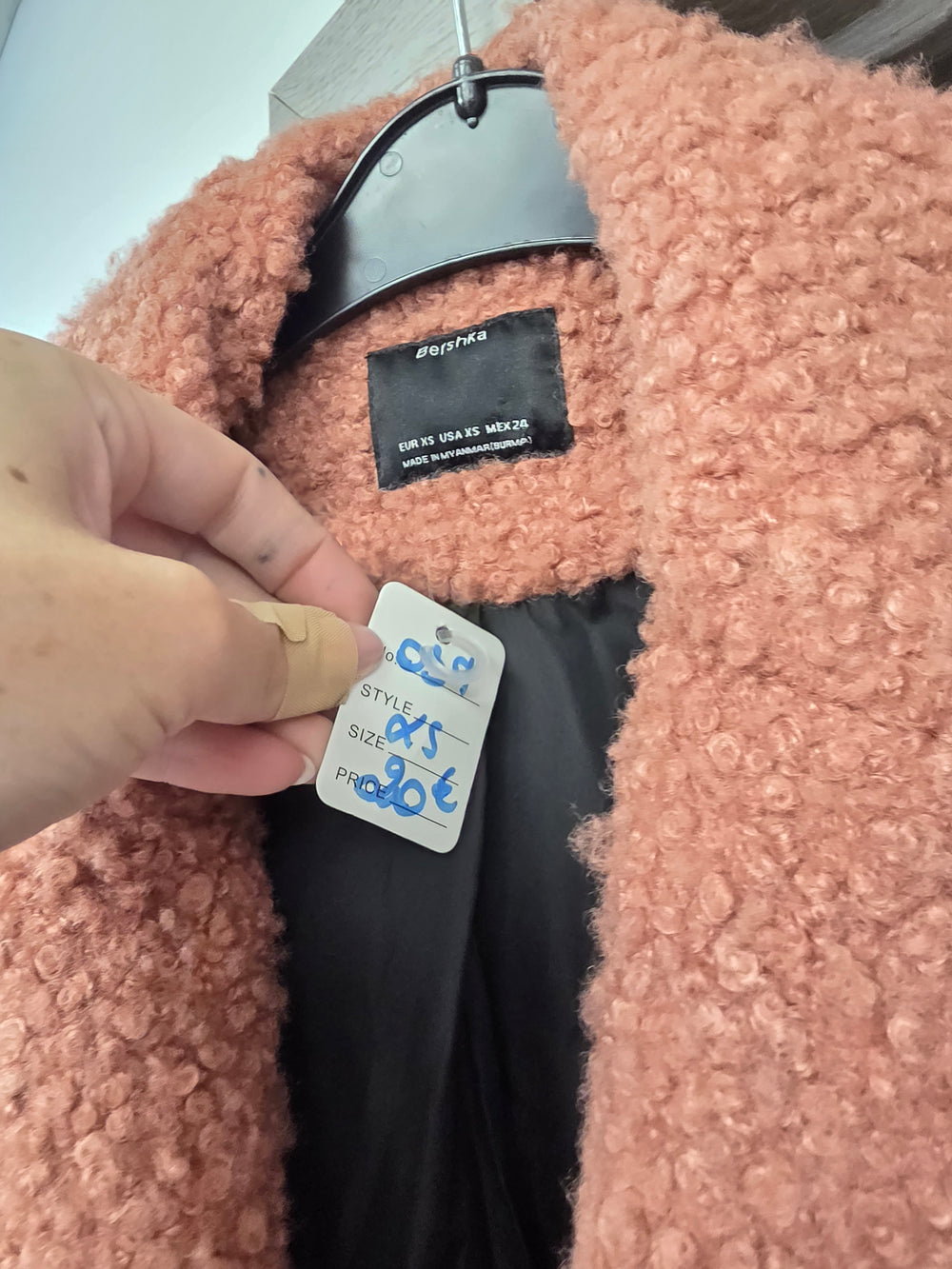 Veste sherpa bershka taille xs