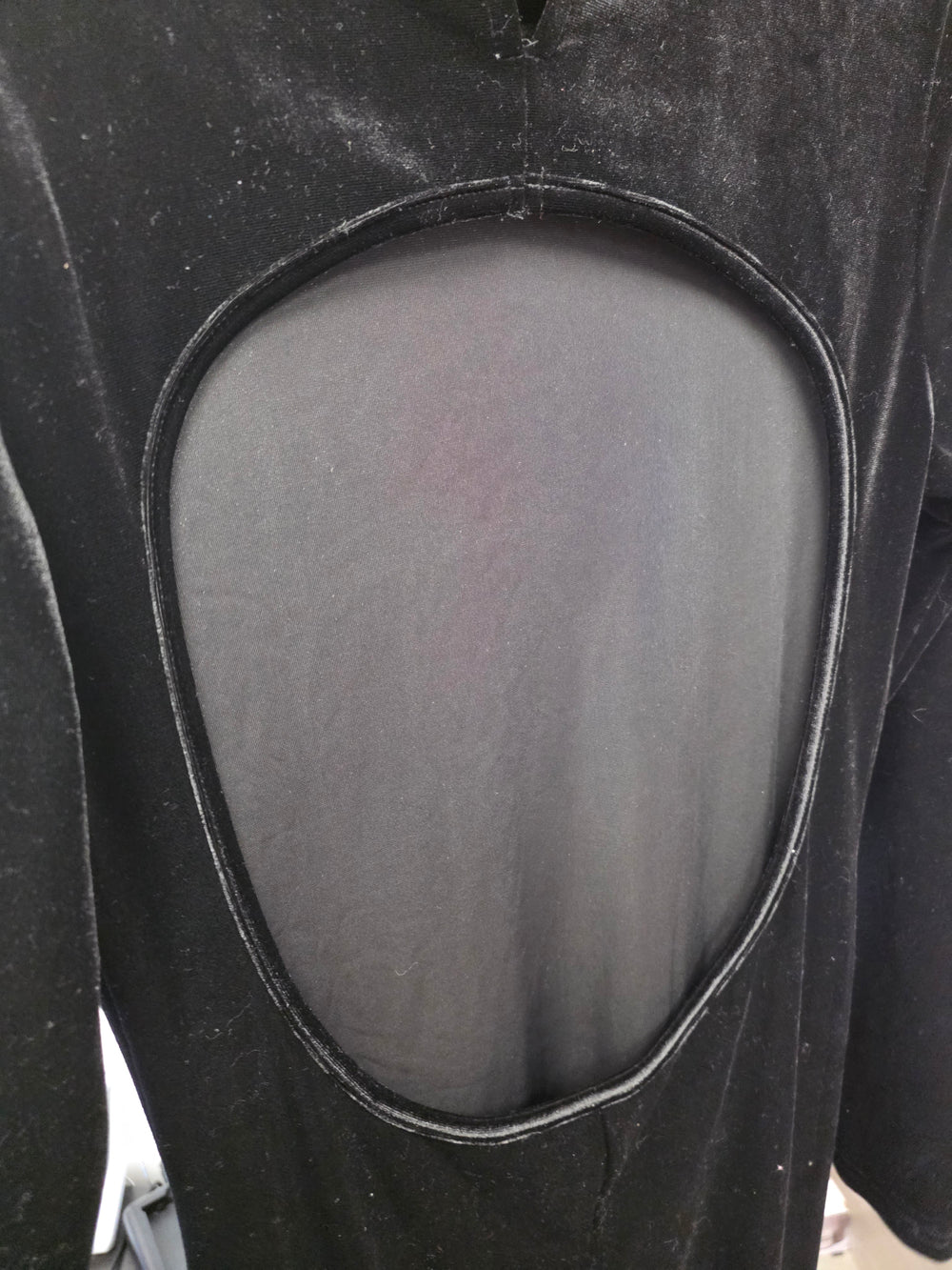 Robe noire velours taille m