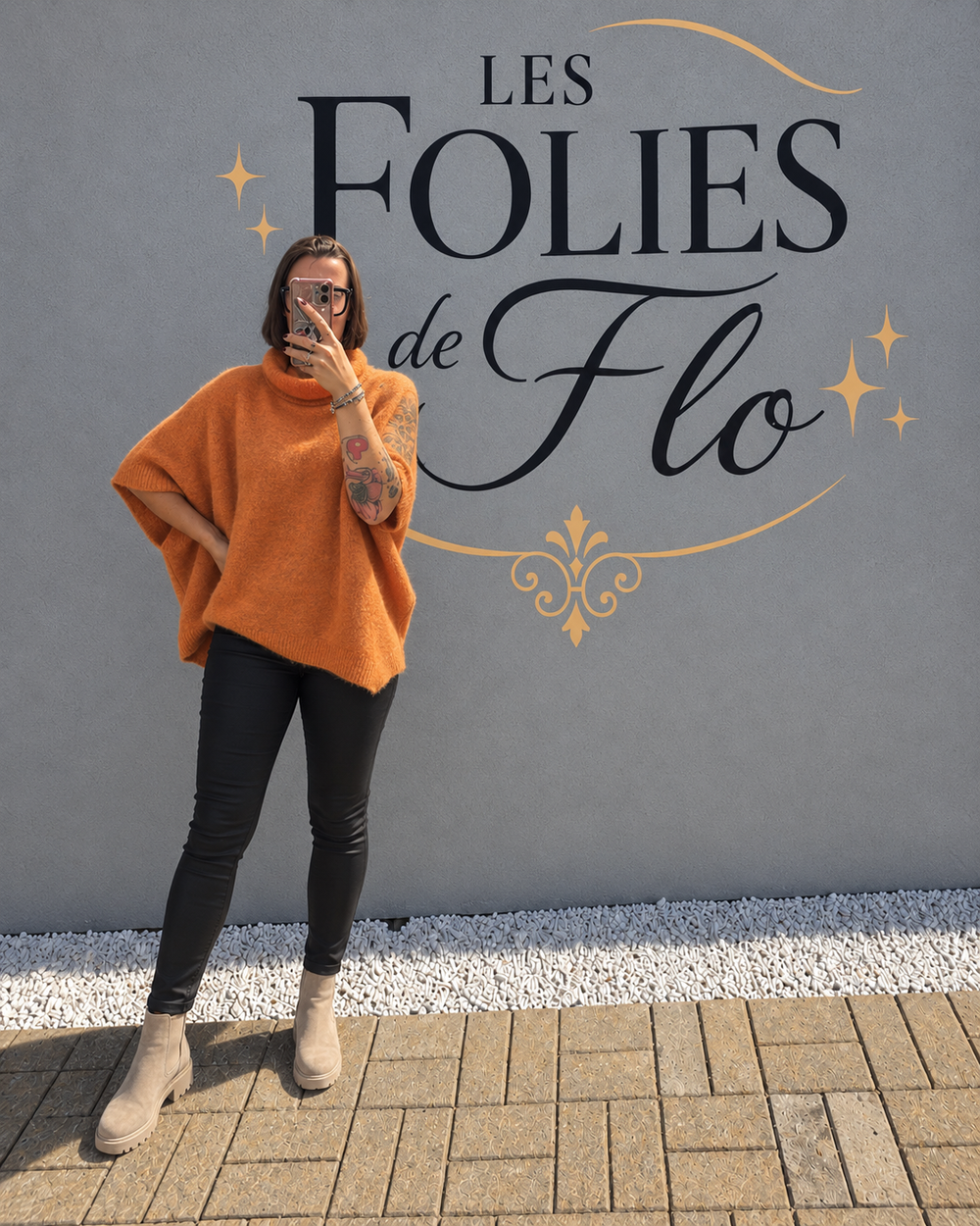 Pull orange taille s