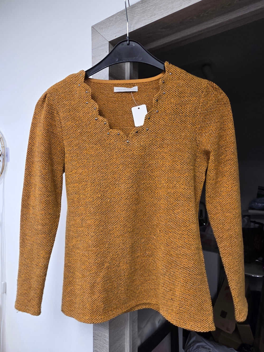Pull moutarde taille m