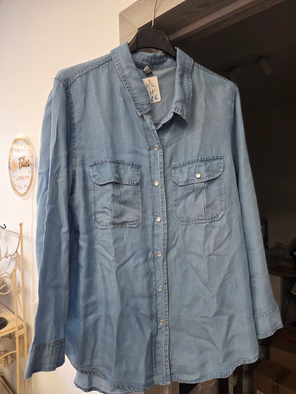 Chemisier bleu taille m