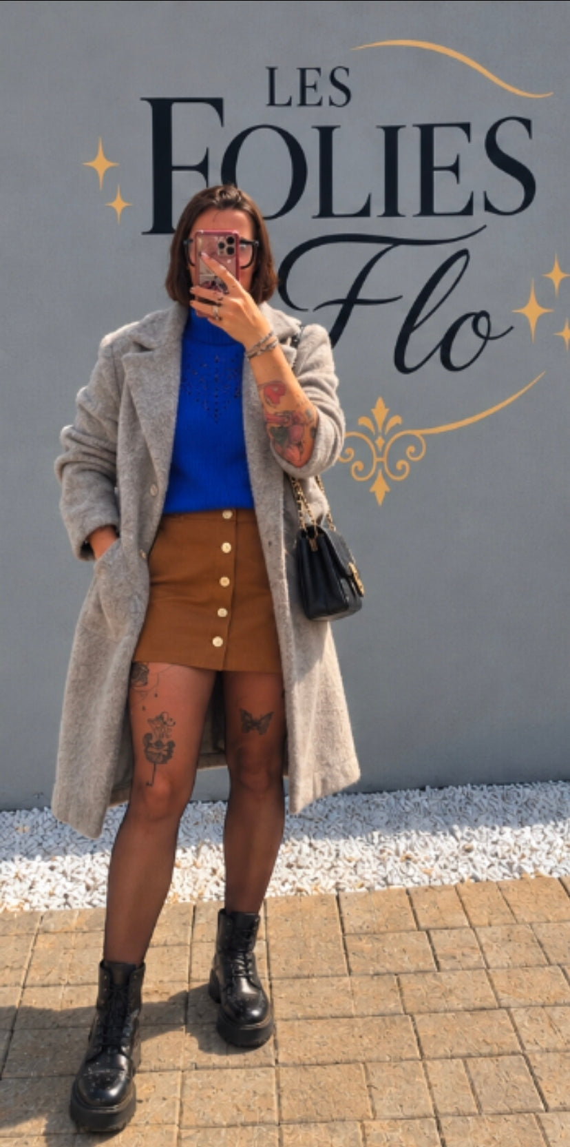 Manteau pilou gris taille xl