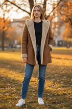 Charger l'image dans la galerie, Manteau chaud brun taille xl
