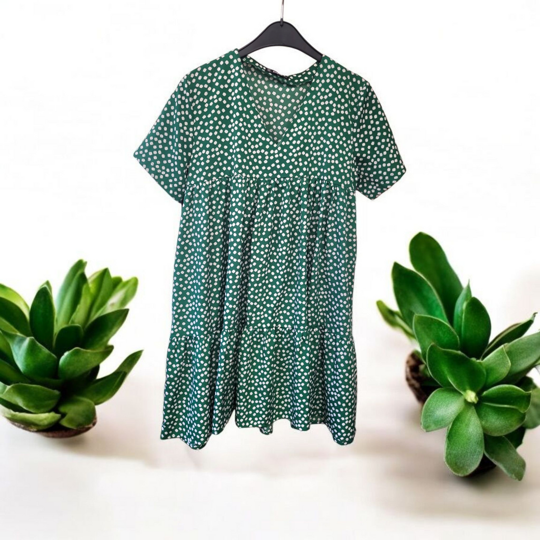 Robe shein verte taille s