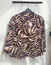 Charger l&#39;image dans la galerie, Veste en lin leopard sixth sensé taille L

