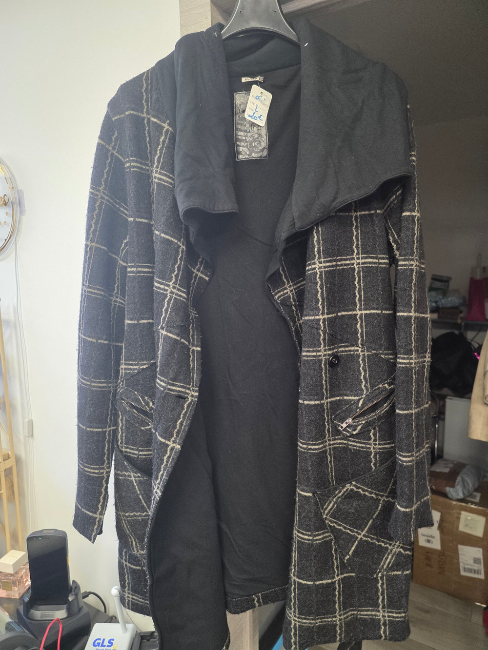 Manteau gris taille L